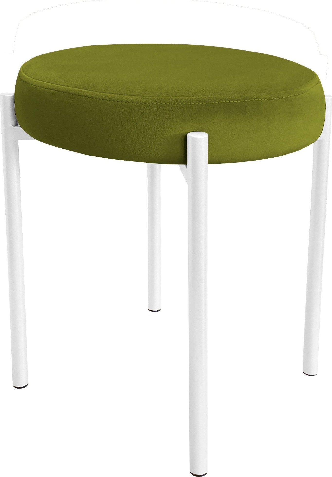 Atos TABORET DIOR STOŁEK LOFT metal podstawa biała BL75