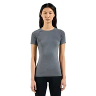 Koszulki sportowe damskie - Damska koszulka termoaktywna Odlo Performance Light Base Layer Top grey melange - S - miniaturka - grafika 1