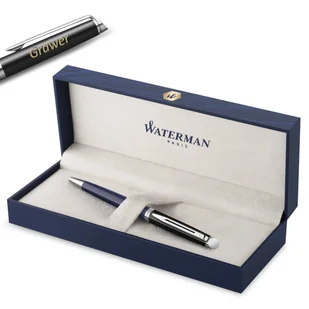 Długopis Waterman HÉMISPHÈRE BLACK-BLUE z grawerem - Zestawy piśmiennicze - miniaturka - grafika 1
