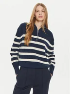 Swetry damskie - Tommy Hilfiger Sweter WW0WW42141 Granatowy Relaxed Fit - miniaturka - grafika 1