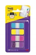 Zakładki indeksujące - Post-it INNY Zakładki Indeksujące Do Archiwizacji 676 Aypv Pp Silne 16x38mm 4x10 Szt Mix Kolorów 104L068 - miniaturka - grafika 1