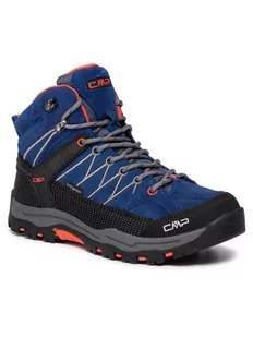 CMP Trekkingi Kids Rigel Mid Trekking Shoes Wp 3Q12944J Niebieski - Buty trekkingowe damskie - miniaturka - grafika 1