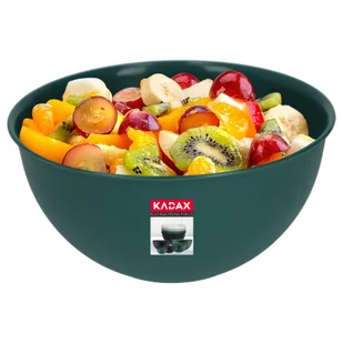 KADAX MISKA KUCHENNA PLASTIKOWA DO SAŁATEK 1 L ZIELONA MISA KUCHENA MISKA DO CHIPSÓW - Miski i półmiski - miniaturka - grafika 2