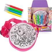 Zabawki kreatywne - Torebka Dla Dziewczynki Do Malowania, Rysowania Diy Pisaki W Zestawie - miniaturka - grafika 1