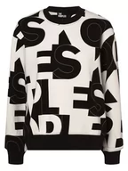 Bluzy damskie - The Kooples - Damska bluza nierozpinana, czarny|biały|wielokolorowy - miniaturka - grafika 1