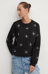 Desigual bluza JOYA damska kolor czarny z aplikacją 24WWSK32 - Bluzy damskie - miniaturka - grafika 1