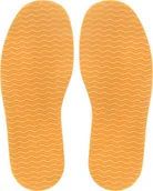 Skarpetki dla dzieci - INF Antypoślizgowe i regulowane gumowe podeszwy do butów damskich Żółty - miniaturka - grafika 1