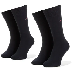 Zestaw 2 par wysokich skarpet unisex Tommy Hilfiger 371111 Granatowy - Skarpetki męskie - miniaturka - grafika 1
