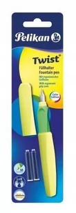 PELIKAN Pióro wieczne Twist P457 Neonowe żółte +2N/BL - Przybory szkolne - miniaturka - grafika 1