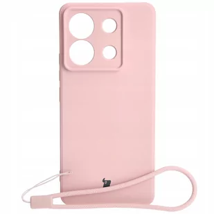 Etui Bizon Case Silicone Sq do Xiaomi Poco X6 / Xiaomi Redmi Note 13 Pro 5G, jasnoróżowe - Etui i futerały do telefonów - miniaturka - grafika 1