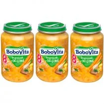 BoboVita Krupniczek z cielęciną po 8 miesiącu Zestaw 3 x 190 g - Dania dla dzieci - miniaturka - grafika 1