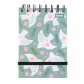 Szkolne artykuły papiernicze - Kołonotes z gumką A6 96 kartek kratka Vibe Flow BENIAMIN 112529 BEN - miniaturka - grafika 1