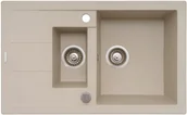 Zlewozmywaki - Pyramis Zlew SPARTA PLUS 78x48) 1 1/2B 1D beż piaskowy 70062701) 70062701 - miniaturka - grafika 1