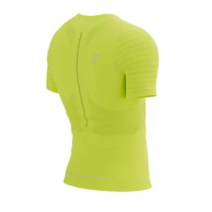 COMPRESSPORT Koszulka biegowa RACING SS T-SHIRT safe yellow - Bielizna sportowa męska - miniaturka - grafika 4