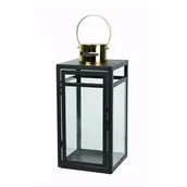 Ozdoby bożonarodzeniowe - Metalowa latarnia matowy czarny komplet 3 sztuk - miniaturka - grafika 1