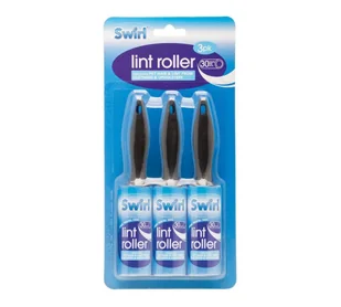 Golarka do ubrań Zestaw Rolek do ubrań Swirl Lint Roller Travel Size 30 sheets 3-pack 1szt - Golarki do ubrań - miniaturka - grafika 1
