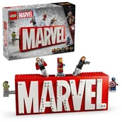 Klocki - LEGO 76313 Marvel Logo MARVEL z minifigurkami - miniaturka - grafika 1