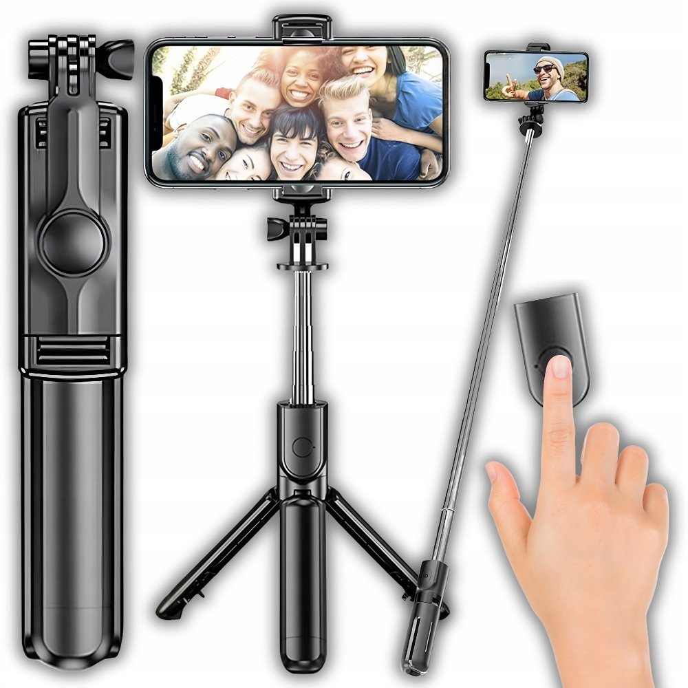 Selfie Stick Statyw z Bluetooth i Pilotem Uchwyt do Smartfona