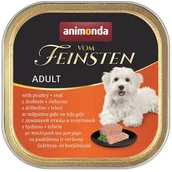 Mokra karma dla psów - Animonda Vom Feinsten Adult Drób I Cielęcina 150G - miniaturka - grafika 1