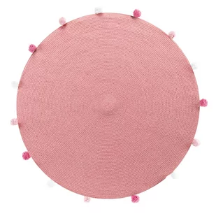 Okrągły dywanik z pomponami POMPOMPARTY 90 cm 1609493 - Dywany dla dzieci - miniaturka - grafika 1