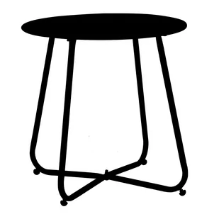 Stolik ogrodowy Florian 45 cm czarny PATIO - Stoły ogrodowe - miniaturka - grafika 1