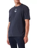 Koszulki męskie - BOSS Męski T-shirt, Dark Blue402., XL - miniaturka - grafika 1