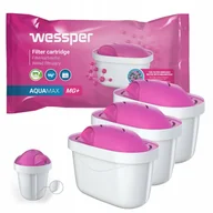 Wkłady filtrujące - 3X Wessper Mg+ Magnes Zamienny Wkład/Filtr Wody Do Dzbanków: Brita, Aquaphor, Wessper, Dafi (Zamiennik) - miniaturka - grafika 1