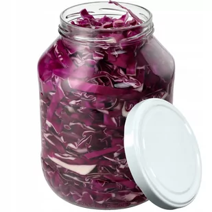 Szklany słój Albi 2,5L 100mm + wieczko białe 1 szt. - Pojemniki kuchenne - miniaturka - grafika 1