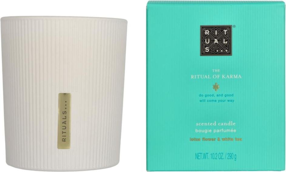 Rituals The Ritual of Karma Świeca zapachowa Kwiat lotosu i biała herbata 290 g