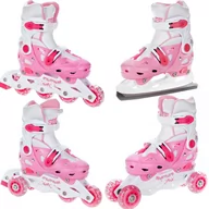Rolki - Rolki Łyżwy 4w1 Raven Balloon Pink 37-40 - miniaturka - grafika 1