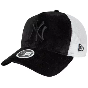 New Era New York Yankees Velour Trucker Cap 60435005, Kobieta/Mężczyzna, Czapka z daszkiem, Czarny - Czapki męskie - miniaturka - grafika 1