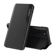 Etui i futerały do telefonów - Eco Leather View Case elegancki futerał etui z klapką i funkcją podstawki Xiaomi Poco M3 / Xiaomi Redmi 9T czarny - miniaturka - grafika 1