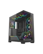 Obudowy komputerowe - Obudowa Modecom Volcano Stellar Plus ARGB MIDI 8F, czarna AT-STELLAR-PLUS-8F-ARGB-10 - miniaturka - grafika 1