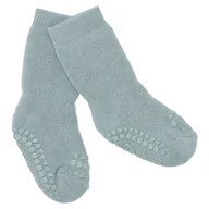 Skarpetki dla dzieci - GoBabyGo antypoślizgowe skarpetki do nauki chodzenia Dusty Blue 6 m+ - miniaturka - grafika 1