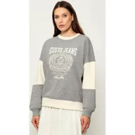 Bluzy damskie - Guess Jeans Bluza RACKET PIECED Regular Fit - miniaturka - grafika 1