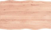 Pozostałe meble ogrodowe - vidaXL Blat do biurka, jasnobrązowy, 100x60x4 cm, drewno dębowe - miniaturka - grafika 1