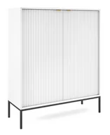 Inne meble do salonu - Komoda Nova K104 Czarny / Biała - miniaturka - grafika 1