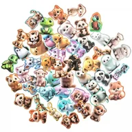 Zabawki kreatywne - Naklejki winylowe KRESKÓWKOWE ZWIERZĄTKA 4-6cm - miniaturka - grafika 1