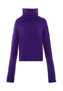 Libbi Blonda damski sweter z golfem z modnym stanem i długimi rękawami, akryl, fioletowy, rozmiar XL/XXL, liliowy, XL - Swetry damskie - miniaturka - grafika 1