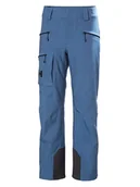 Spodnie narciarskie - Helly Hansen Spodnie narciarskie "Powderqueen" w kolorze niebieskim - miniaturka - grafika 1
