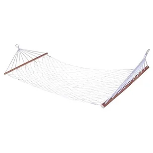 JEDNOOSOBOWY HAMAK SIATKOWY Z BELKĄ NHMK_200x80CM SKY WHITE - Hamaki - miniaturka - grafika 1
