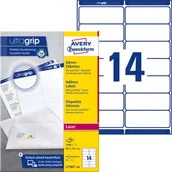 Etykiety do drukarek - Avery Etykiety adresowe Zweckform; A4 100/op., 99,1 x 38,1 mm, białe ZW246 - miniaturka - grafika 1