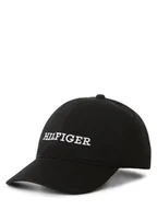 Czapki męskie - Tommy Hilfiger Czapka męska Mężczyźni Bawełna czarny jednolity, ONE SIZE - miniaturka - grafika 1