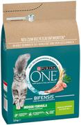 Sucha karma dla kotów - Purina ONE z formułą Indoor - 3 x 2,8 kg Dostawa GRATIS! - miniaturka - grafika 1