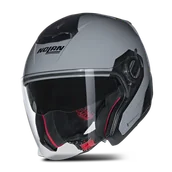 Kaski motocyklowe - Kask Otwarty Nolan N40-5 Błyszczący SzaryS - miniaturka - grafika 1