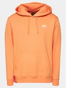 Bluzy męskie - Alpha Industries Bluza Basic 196318 Pomarańczowy Regular Fit - miniaturka - grafika 1