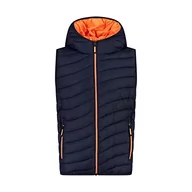 Kurtki i płaszcze dla chłopców - CMP - Kid Vest Fix Hood, Boy, Black Blue, 116 - miniaturka - grafika 1