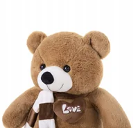 Maskotki i pluszaki - YUNNASI Pluszowy Miś Gigantyczny Brązowy 80m z Sercem - miniaturka - grafika 1