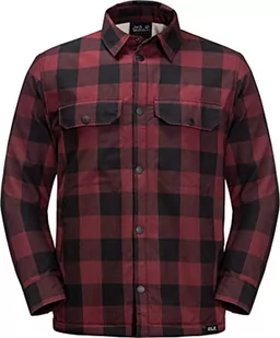 Jack Wolfskin Męska koszula Whiteville, Cordovan Red Checks, XXL - Koszule męskie - miniaturka - grafika 1