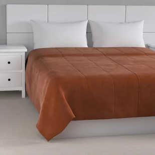 Dekoria pl pl Narzuta pikowana w pasy Velvet 260 x 240 cm karmelowy szer.260 × dł.240 cm Velvet 1243-704-33 - Narzuty - miniaturka - grafika 1